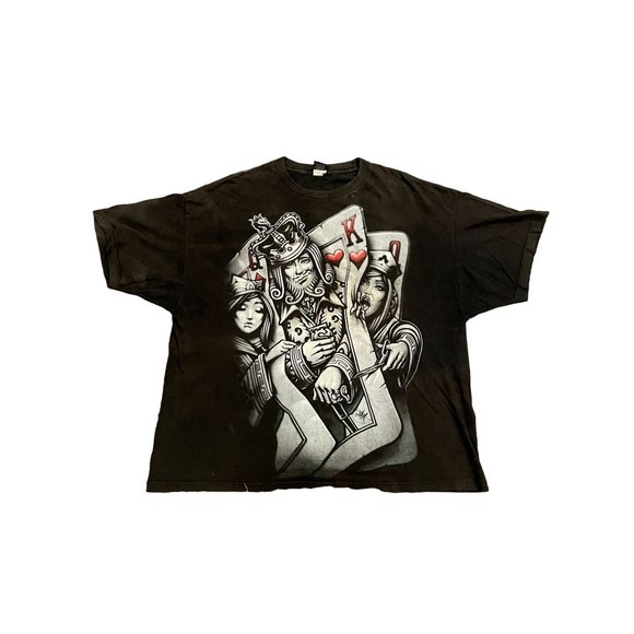 Vintage Rare Ogabel Poker T Shirt XXXL AOP Back Hit - Picture 1 of 4